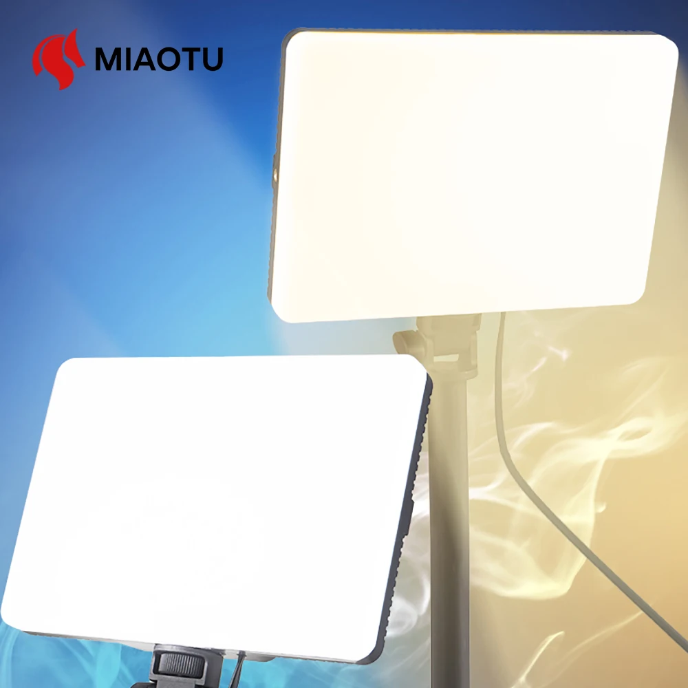 

MIAOTU LED Video Lights Conference Photography Lighting Selfie Light Photo Studio Lamp for Shoot Live Streaming TikTok Zoom