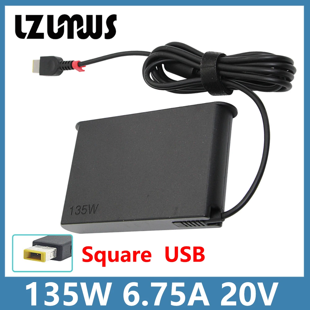 135W AC Charger Compatible with ThinkPad X1 Extreme Gen 1 2 3 4 5 W540 W541 T440 T440S Ideapad Laptop Power Supply Adapter