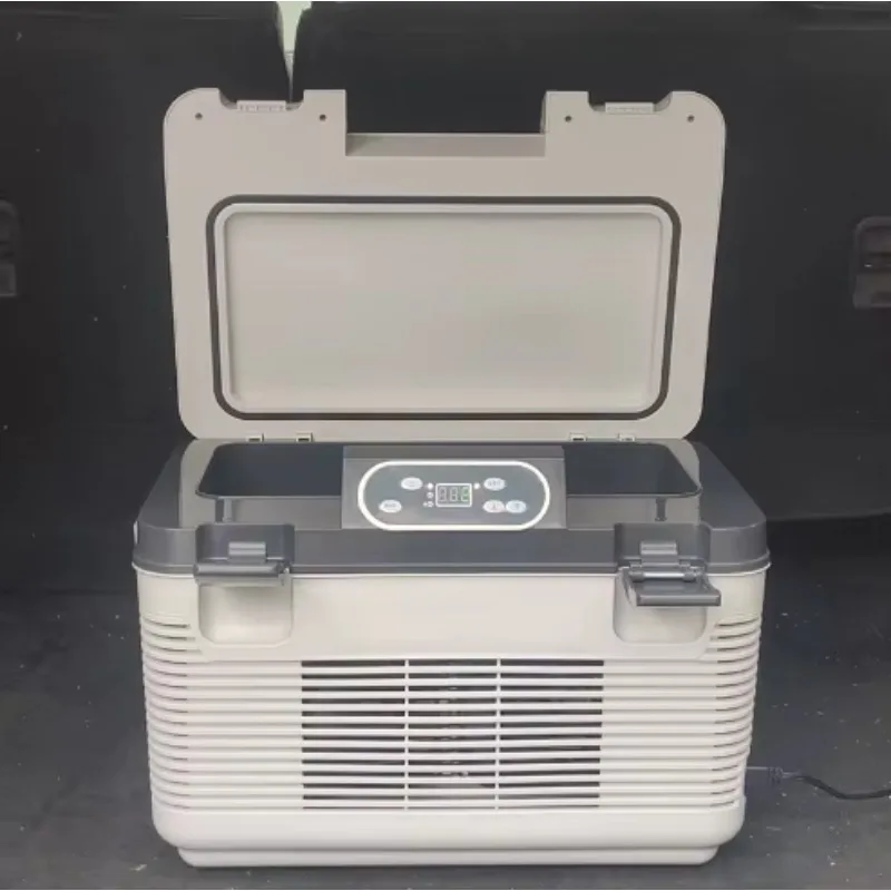 توم Auto14L ثنائي النواة مبرد ثلاجة السيارة الصغيرة وسخان مع مقبض مبرد ثلاجة السيارة والمكتب المنزلي