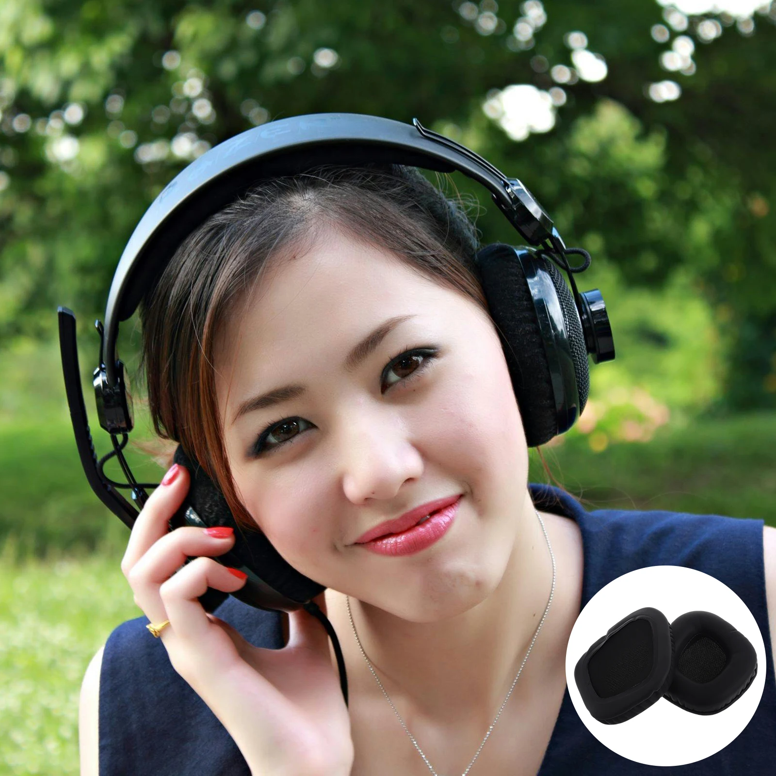 

2pcs Replacement Pads For Void Pro Comfortable Protein Cushion Durable Headphone Accessories Over Ear