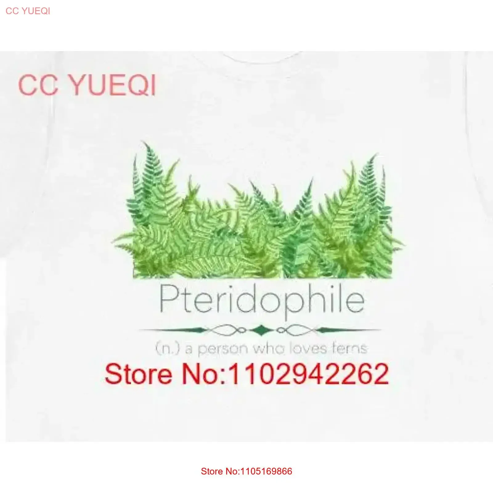 تي شيرت Pteridophile fern Lover تي شيرت عتيق مغسول للجنسين متعدد الاستخدامات قليلاً أنيق ملابس الشارع الشهير مريح #1