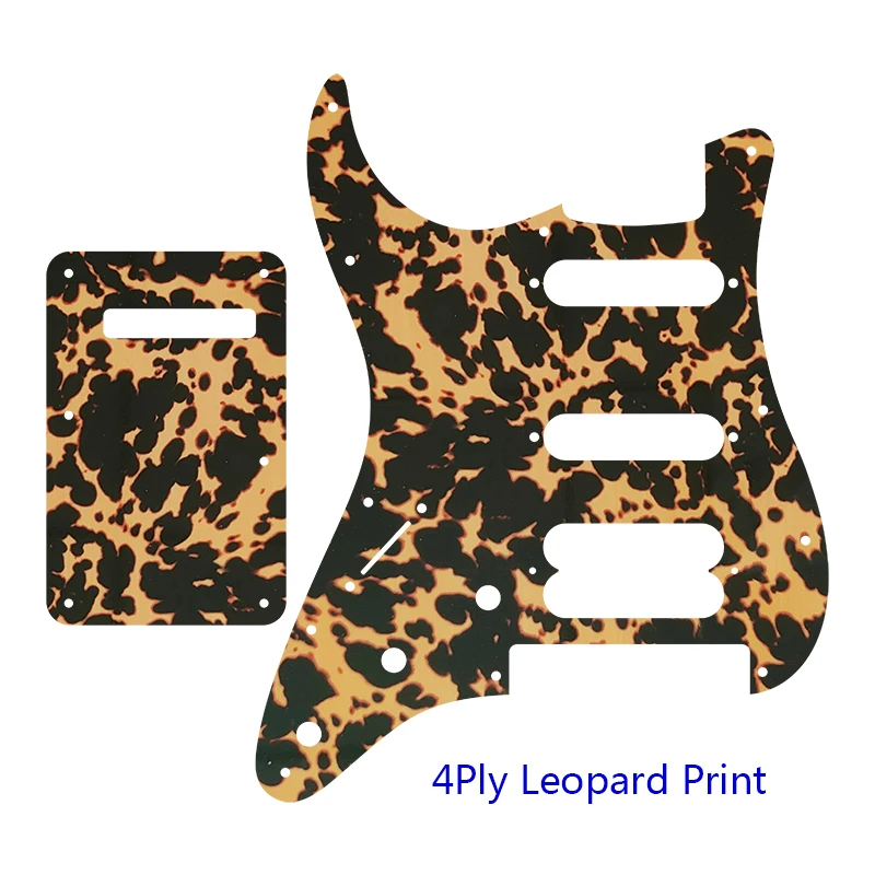 Guitar Pickguard -For Left Hand US 11 Screw Holes SSH Strat With Tremolo Bridge Player Humbucker Scratch Plate & Amp Back Plate