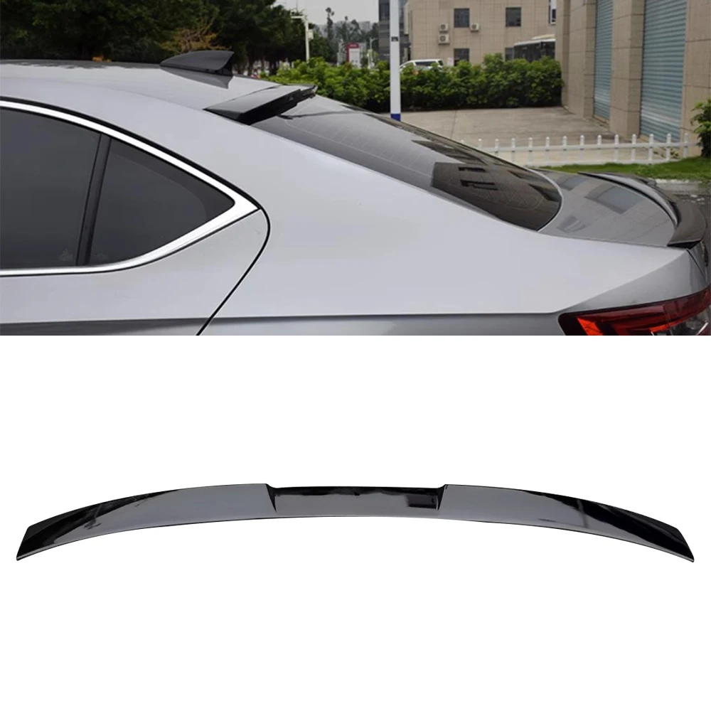 For Skoda Superb 2016-2023 High Quality Primer Color Exterior Rear Spoiler Tail Trunk Boot Wing Decoration Car Styling ABS Black