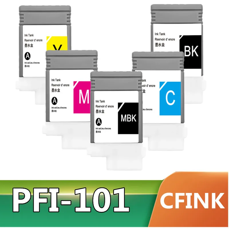 

101 PFI-101 For Canon PFI101 Ink Cartridge Compatible For Canon iPF 5000 130ML Pigment ink