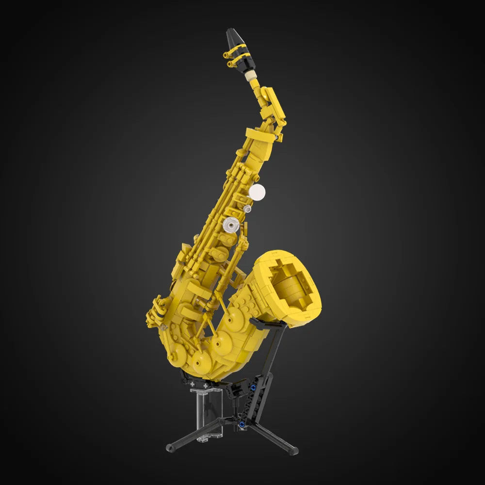 

Gobricks MOC High Quality Saxophone Building Blocks Model Concert Saxophone Musical Instrument Assembly Bricks Toys Kids Gifts