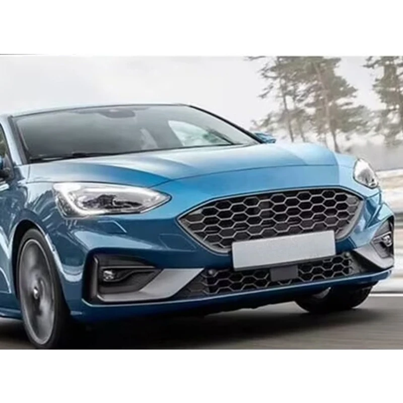 لفورد فوكس MK4 ST ST-Line 2019 2020 سباق السيارات الأمامي البليت المصد العلوي والسفلي مصبغة تجميل شواء اكسسوارات السيارات ضبط #3