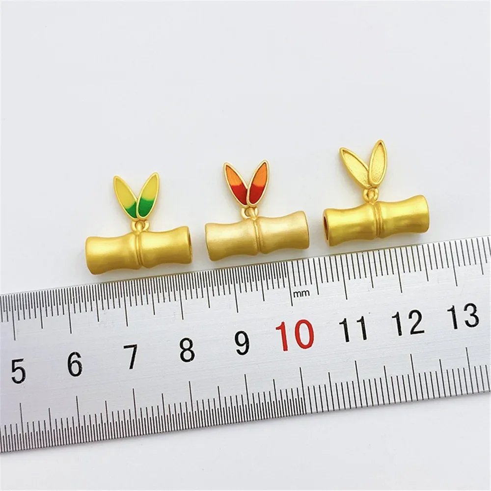 

Ancient Fasha Gold Bamboo Leaf Bent Half Bracelet Accessories DIY Hand-woven Bracelet Bracelet Jewelry Materials L472