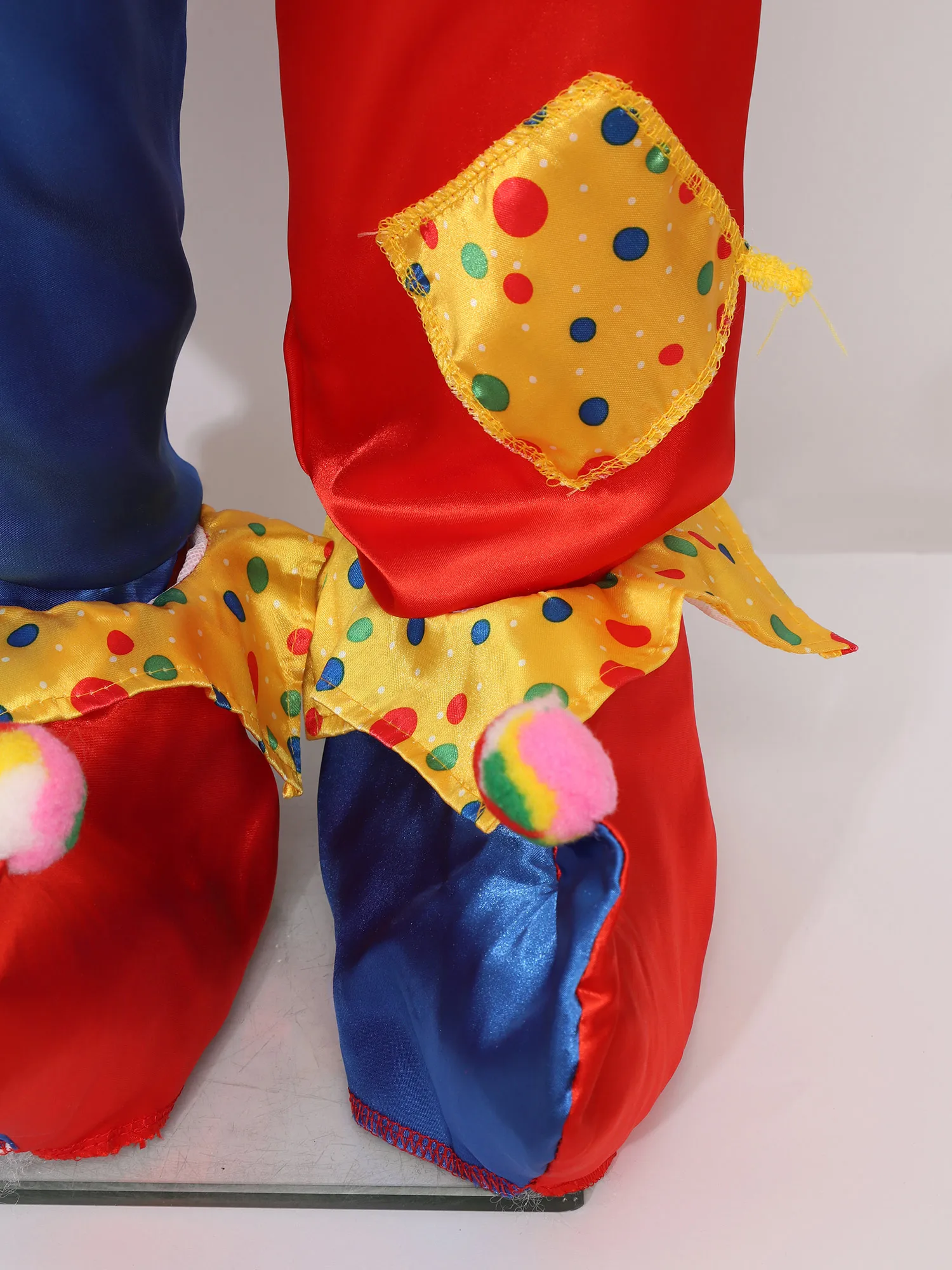 Tenues de performance de danse de clown d'anime pour des enfants, costume d'Halloween de Joker, combinaison de cosplay, chapeau et couvre-chaussures