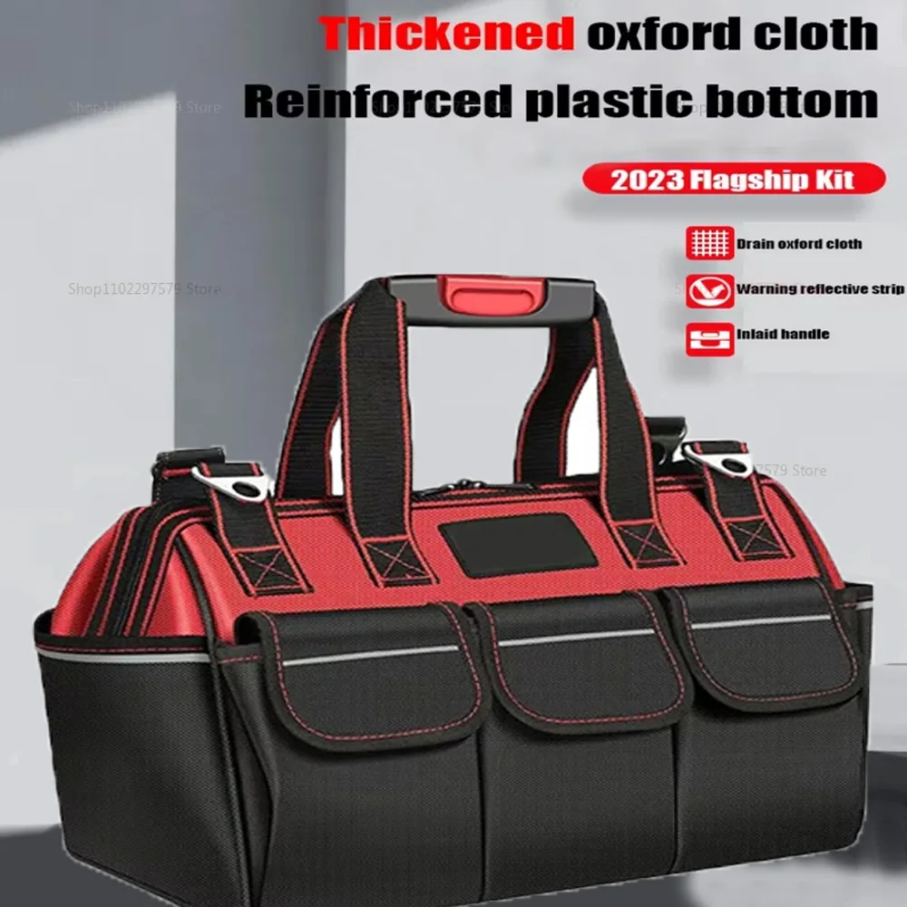 قماش أكسفورد مقاوم للماء، إدراجات وظيفية، أظافر فولاذية تزيد من سعة تحميل، مجموعة أدوات متينة لتخزين ورشة عمل المرآب #1
