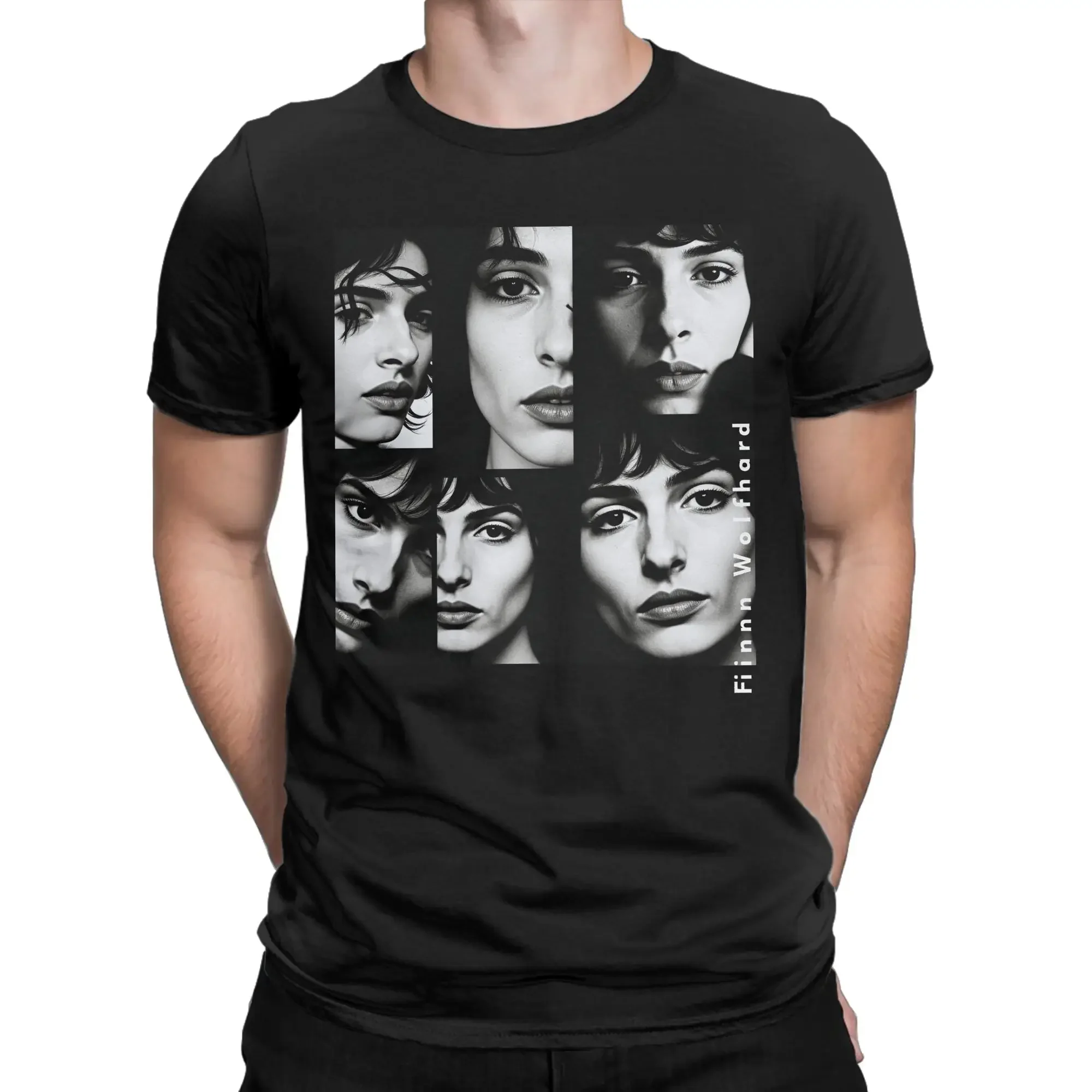 Camiseta de moda para hombre y mujer, camiseta de manga corta con cuello redondo, camisetas de algodón para verano, 2026, Actor Finn Wolfhard