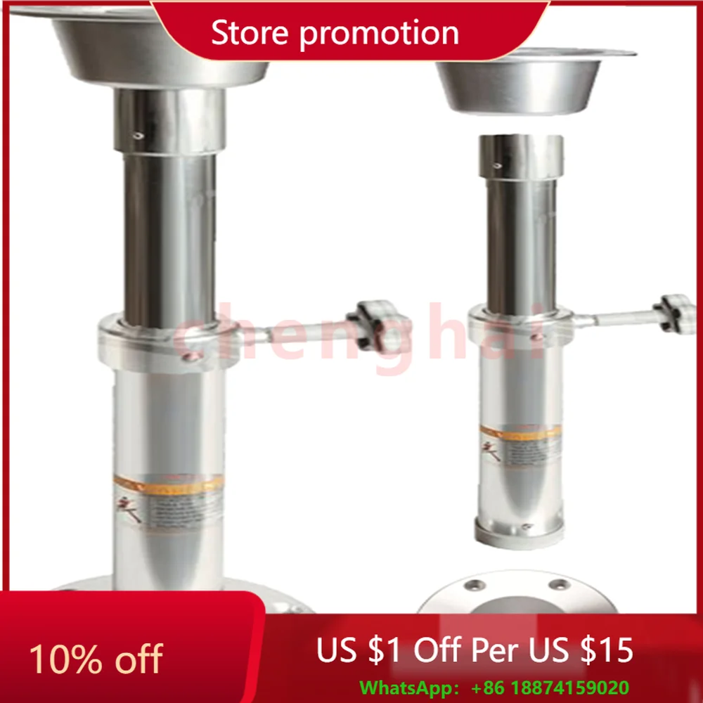 Aluminum Adjustable Table Pedestal Leg Base 500-700mm,19.7-27.6 Inch Marine Boat Yacht RV Caravan P2