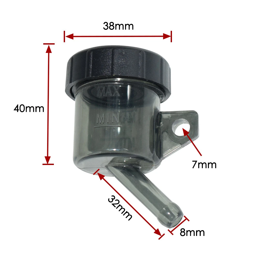 

Universal Motorcycle Brake Clutch Fluid Reservoir Master Cylinder Oil Tank Cup for Honda for Suzuki for Kawasaki Front Rear