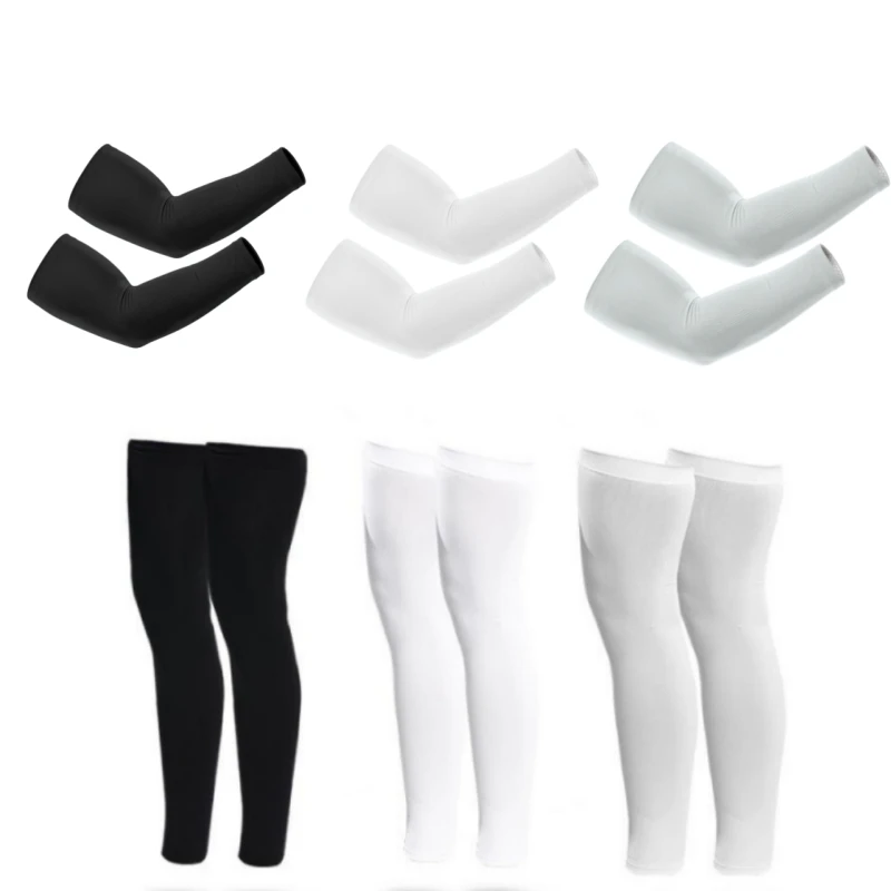 Ice sleeves, summer ice silk sleeves and leg covers, sunshade ice sleeves, driving and cycling, outdoor handguard arm sleeves, l
