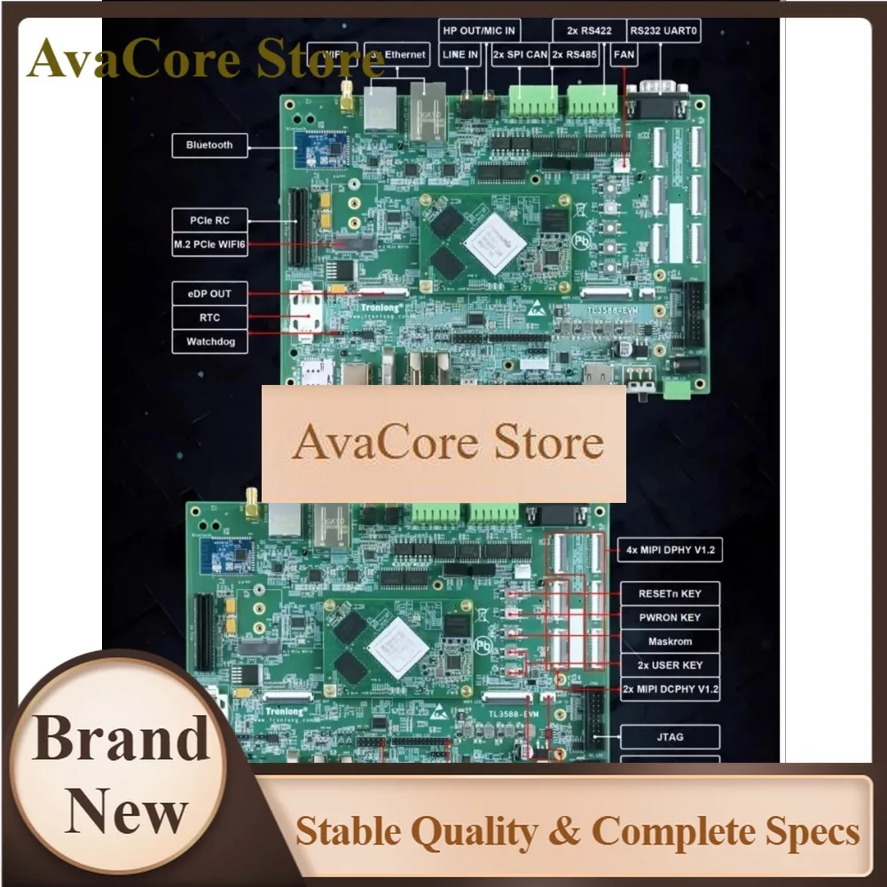 AvaCoreChuanlon Rockch RK3588J Industrial Core Board: Domestically Produced 2.4GHz Octa-Core AI 6T NPU 8K Qirin