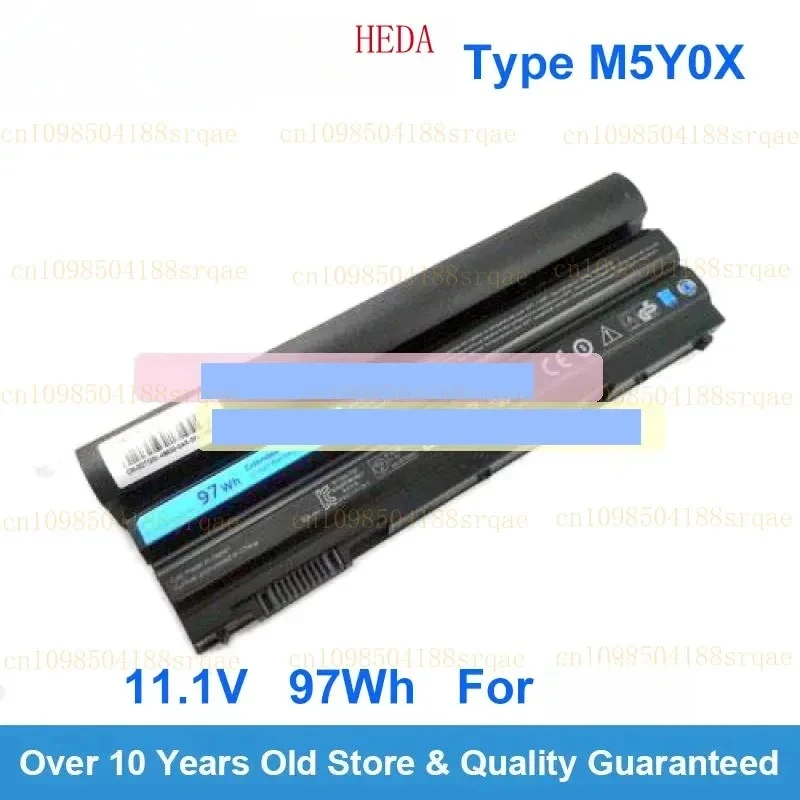 Batería M5Y0X 97Wh para Dell Latitude E6530 E6540 E6430 E5520 E5530 E5420 T54FJ X57F1 PRRRF 312-1163 batería del ordenador portátil