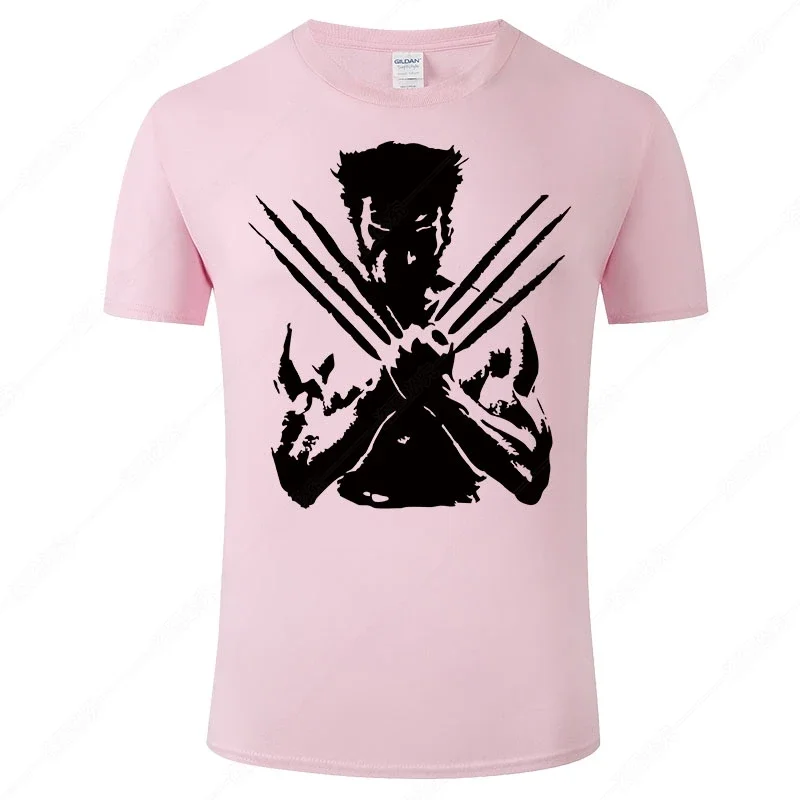 X-Men Wolverine T Shirt Men Women Summer T-Shirt 2021 Fighting Streetwear Tee 100% Cotton Short Sleeve Print Tshirt Homme J43