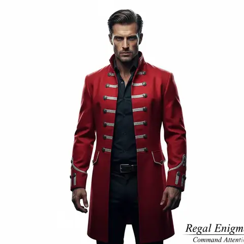 Men's Solid-Color Steampunk Medieval Coat Vintage Stand-Collar Jacket for Cosplay & Renaissance Fair