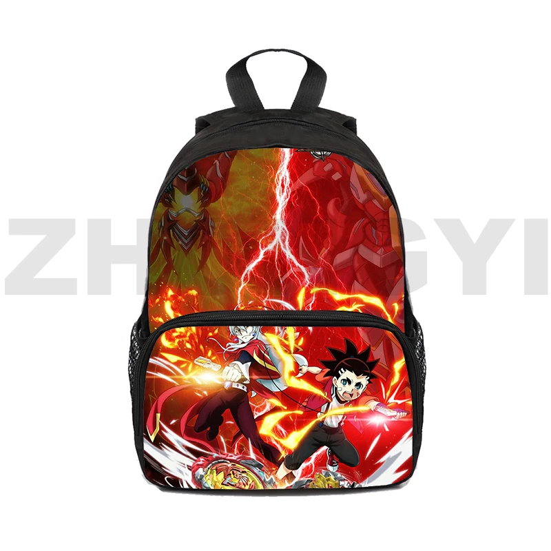 16 Zoll Mini Backapck 3D Cartoon Druck Beyblade Burst Taschen Reiß verschluss Frauen Reise Umhängetasche Herren Bücher tasche Kinder Schult aschen