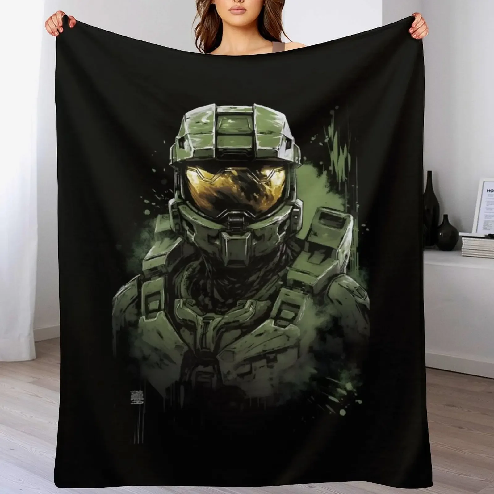 

Master Chief Throw Blanket Luxury Throw Heavy Furry Blankets