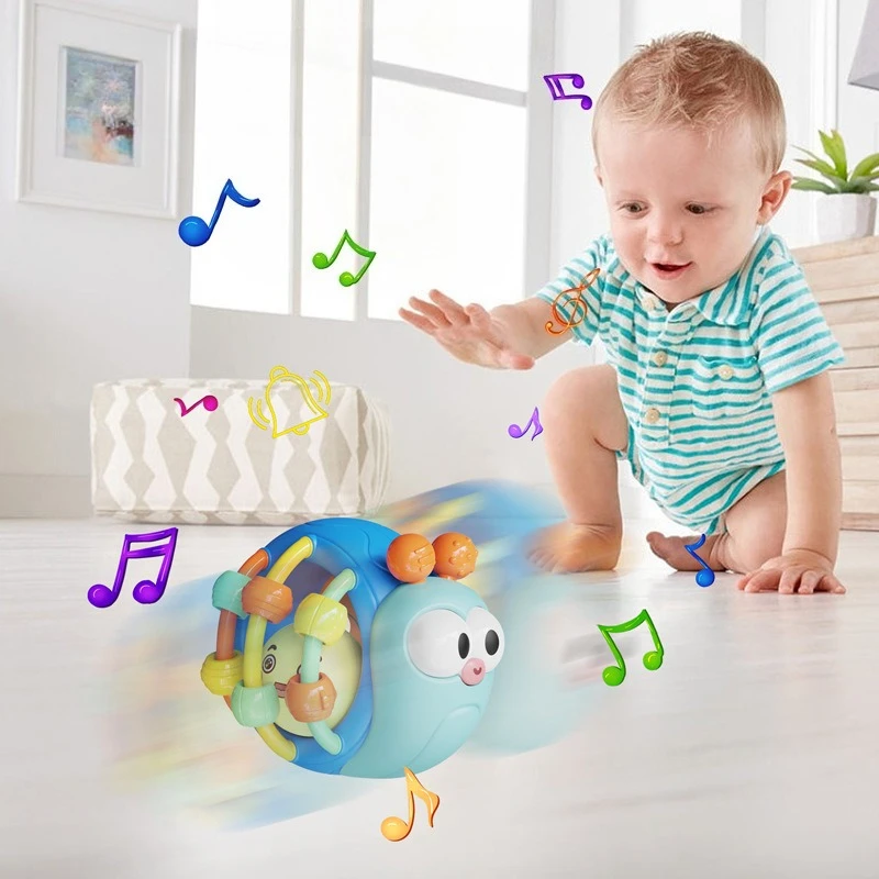 لعبة الرضع الكرة الحلزون كرة الفيل يمكن عضها وإمساكها من 0 إلى 1 سنة التسنين باليد الكرة الطفل حشرجة الموت جرس السرير