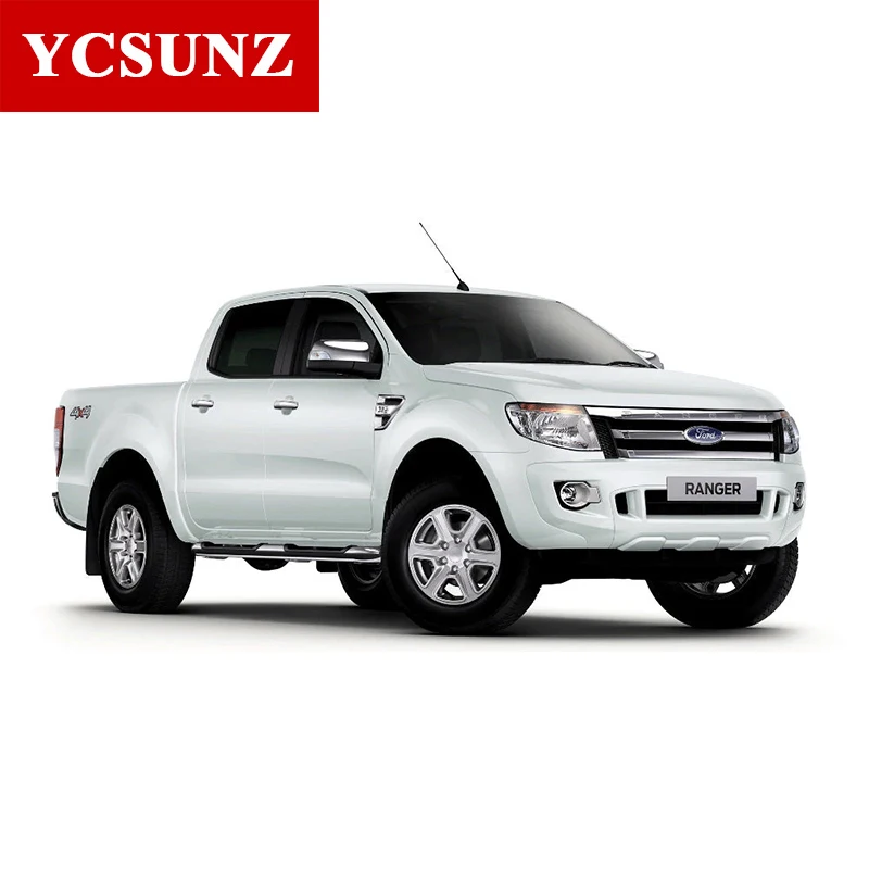 Car Accessories ABS Head Light Covers Surrouds For Ford Ranger Wildtrak T6 2012 2013 2014 Pickup Truck YCSUNZ
