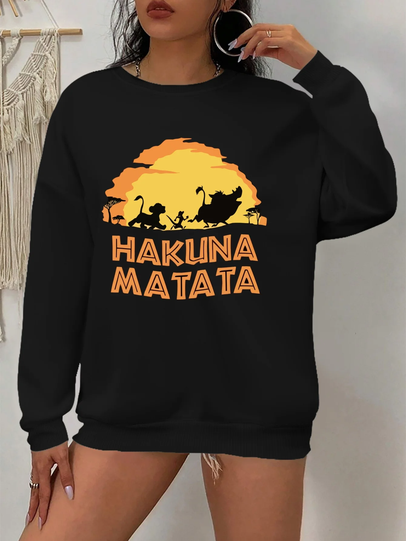 

Женская винтажная толстовка Disney Simba Lion King, флисовая толстовка на весну и осень, для повседневного использования на открытом воздухе, на любой случай
