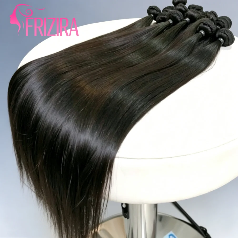

28 30 32 Inch 15A Human Hair Bundle Natural Color Bone Straight Indian Born Remy Virgin Unprocessed 1-4 Pieces Bundle Black Women's Hair Restoring