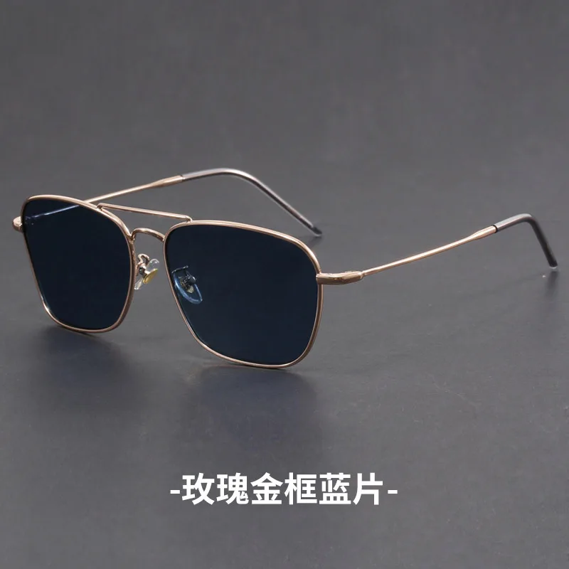 New Men's Advanced Ultra Light Coarse Frame Fashion Square Sunglasses Women Men Trendy Anti Mist Outdoor Driving Shades UV400