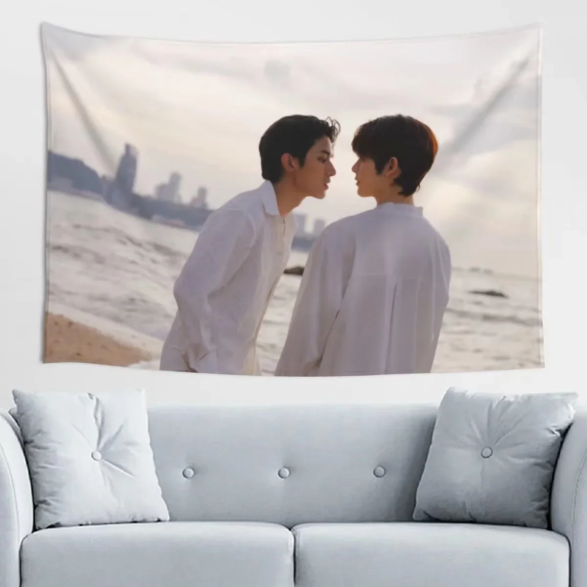 Netjames Magazine Cover HD Poster Hanging Cloth Thai TV Bedfriend Drama Stills Tapestry Bedroom Idol Home Wall Decor Background