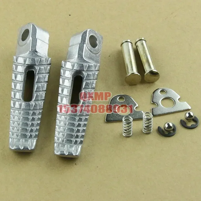 For Suzuki GSR400 GSR600 GSXR600 GSXR750 GSXR1000 GSXR1300 B-king Hayabusa Motorcycle Silver Front Rear Footrests Foot pegs