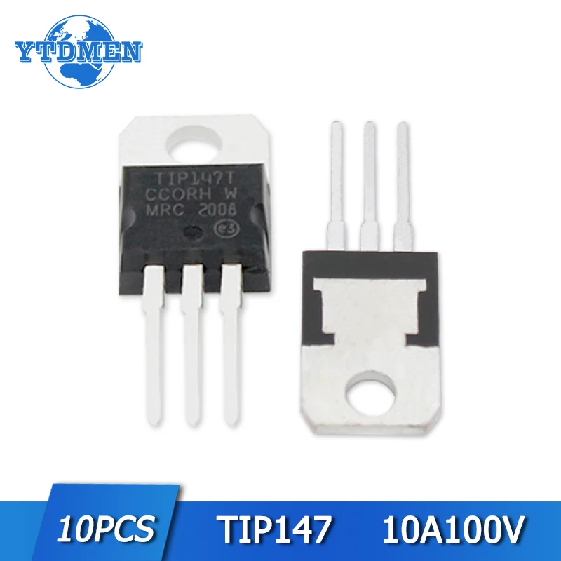 

10pcs TIP147 Transistor TO-220 Silicon PNP Transistors Set 10A 100V Electronic Component