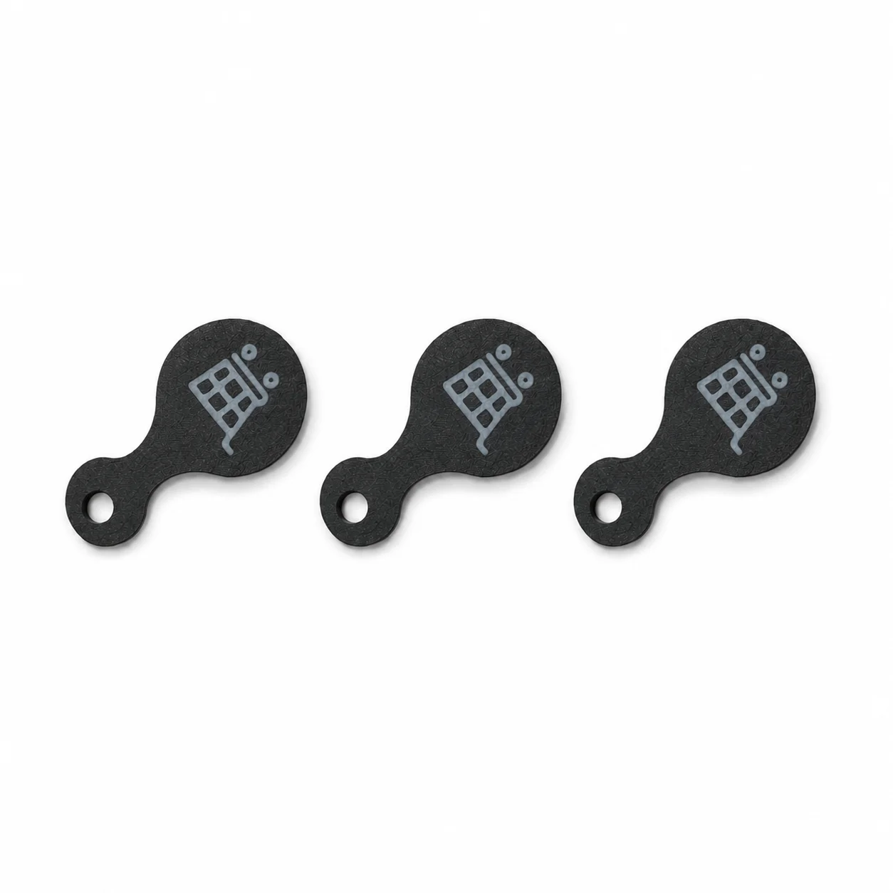 3PCS Plastic Trolley Token Key Ring Portable Reusable Supermarket Shopping Cart Unlock Tool Compact Sturdy Grocery Accessories