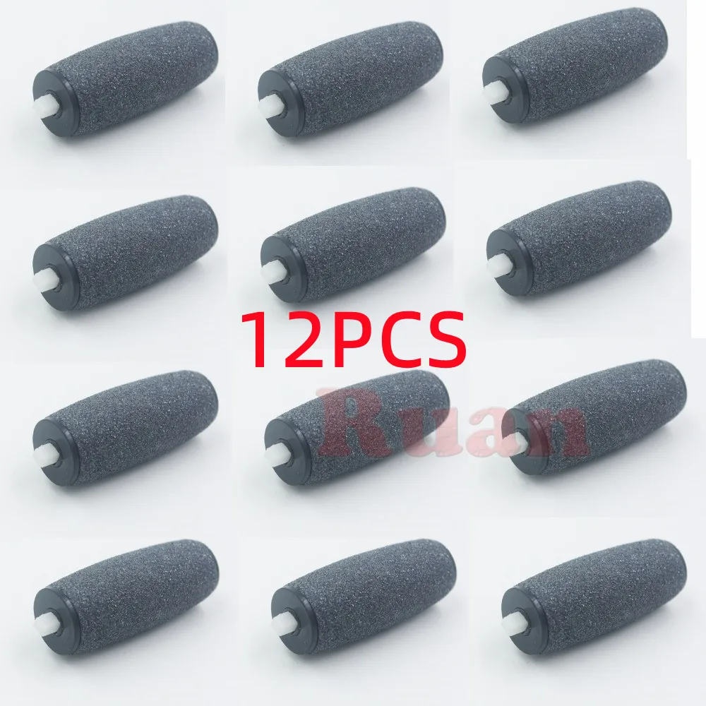 12pcs Refill Replacement Regular Coarse Roller Heads Foot Velvet Smooth Brushes