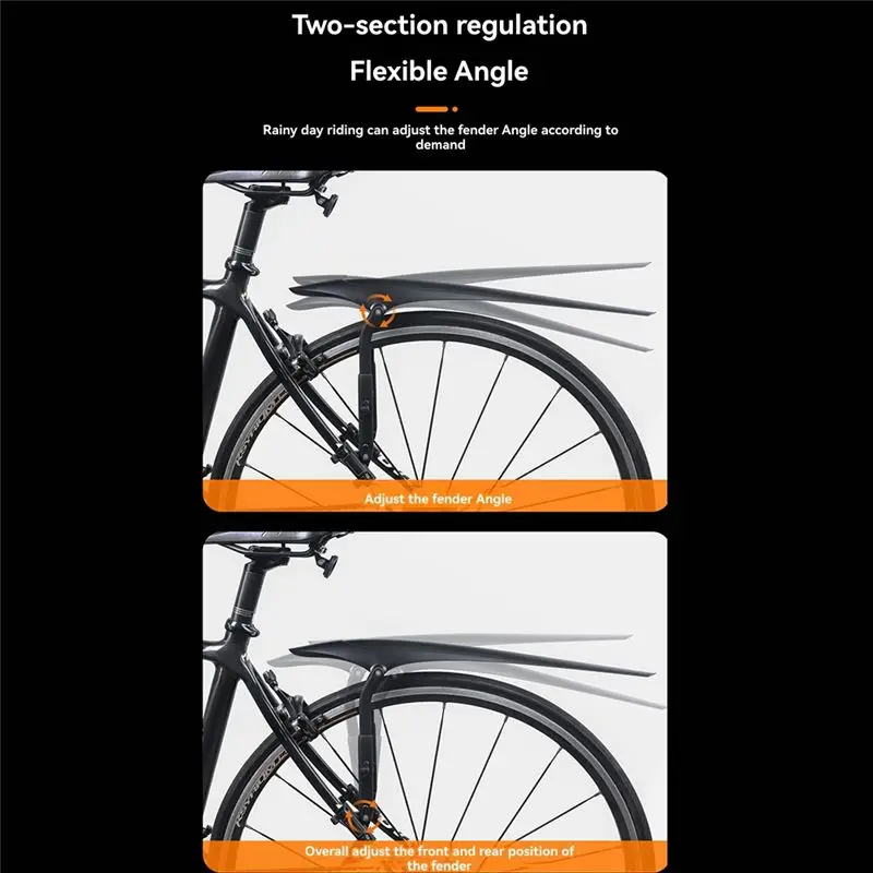 NEW HOT In Stock-Bike Mudguard Adjustable Bicycle Mudguard Mud Flaps Road Bike Mudguard Cycling Accessories