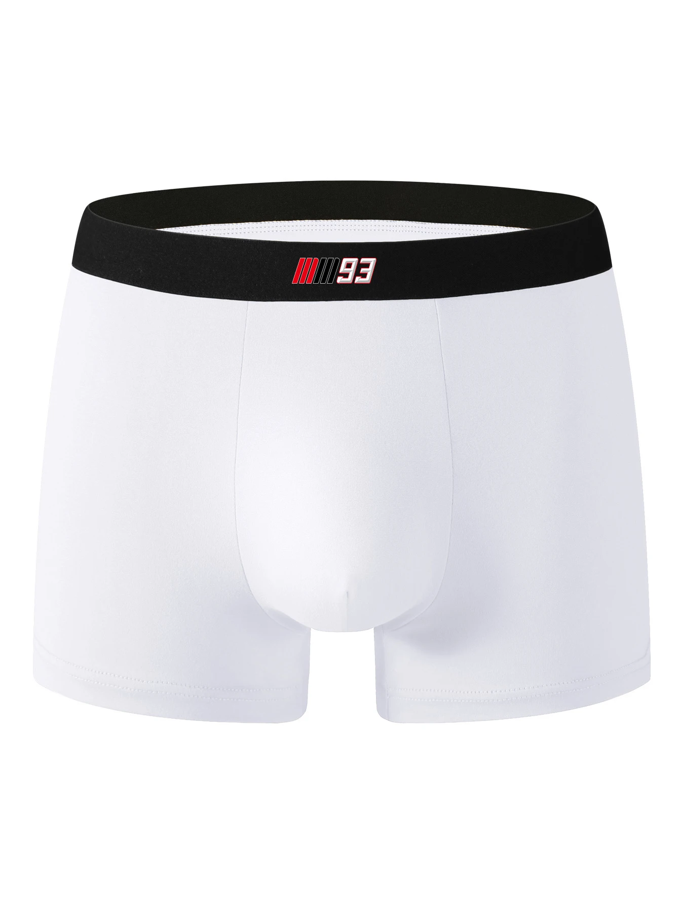 

Fashionable solid-color men's underwear, breathable one-leg pants, high-elastic dark four-corner pants, men's youth underwear