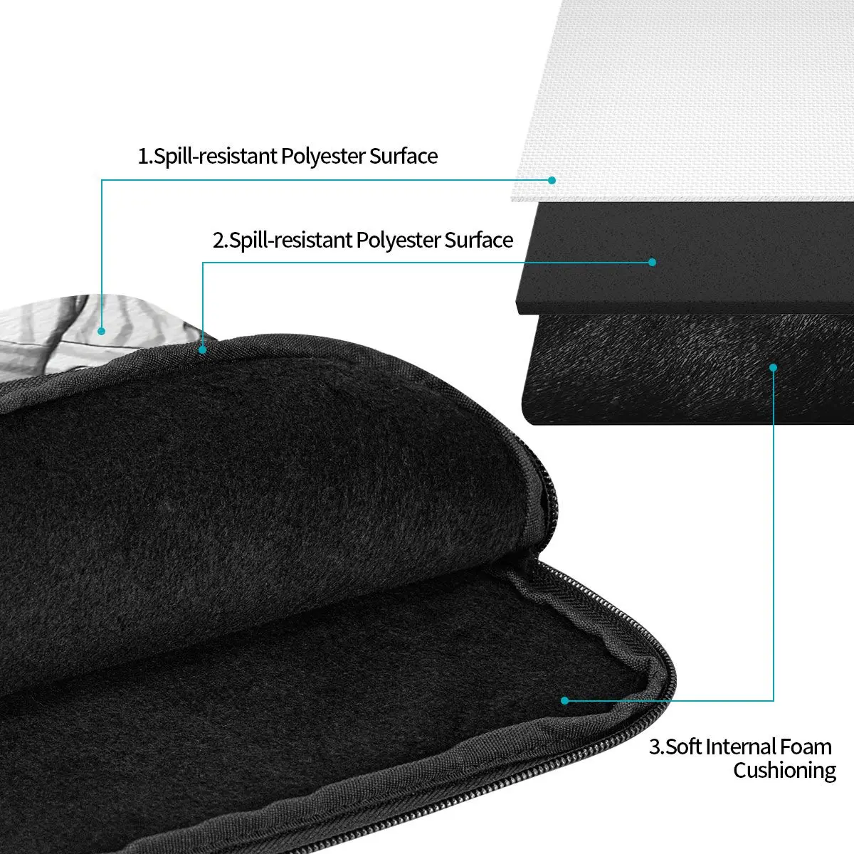 Sueco chef smork notebook bolsa para portátil 10 12 13 15 17 Polegada notebook manga capa saco tablet à prova de choque caso saco