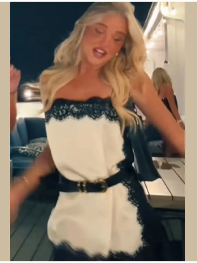 

Сексуальный атласный топ с кружевными вставками и квадратным вырезом, женский модный безрукавный топ с боковыми разрезами, вечерний клубный жилет, НОВИНКА 2026, шикарные вечерние рубашки