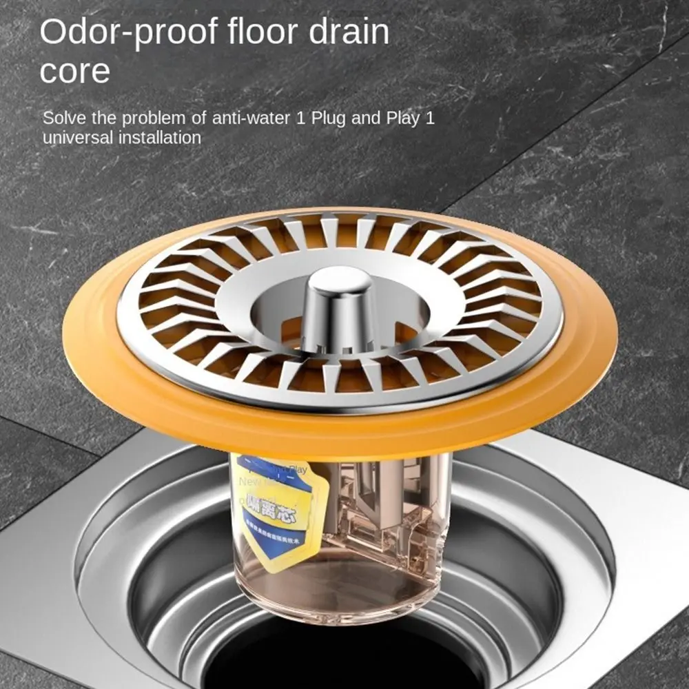 

Anti Odor Floor Drain Core Removable Seal Stopper Basin Drain Filter Insect Prevention Sewer Strainer Plug