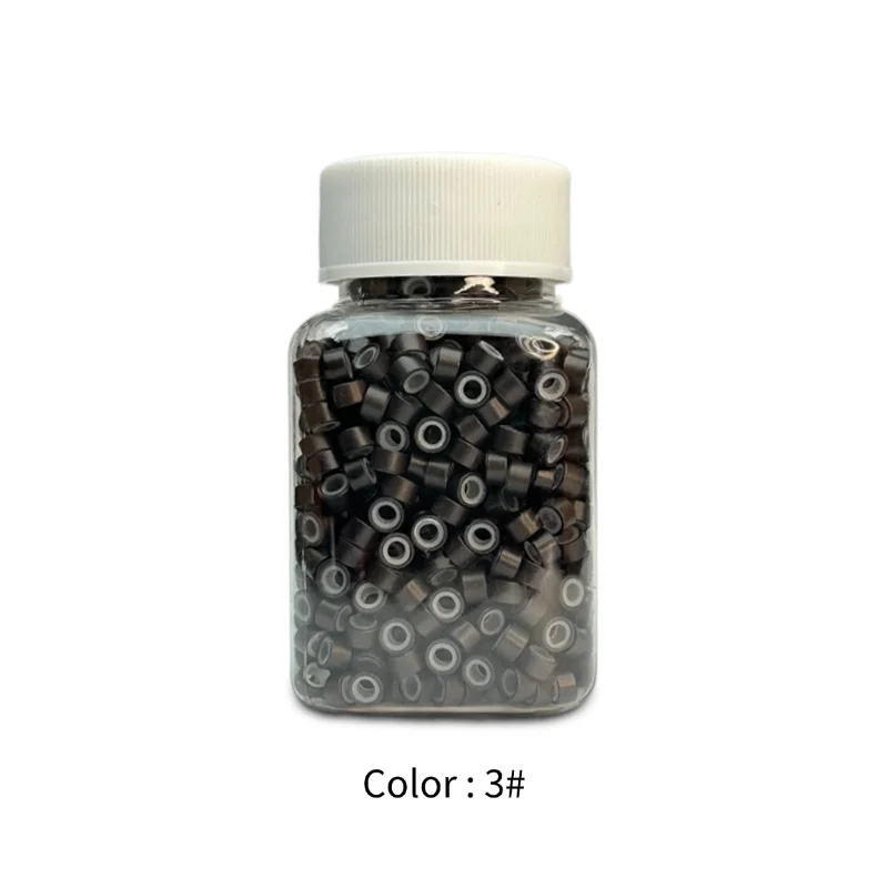 Mini anillo de silicona para extensión de peluca, forro suave, Ideal para esteticistas y diseños de peinado femenino, 1000 Uds.