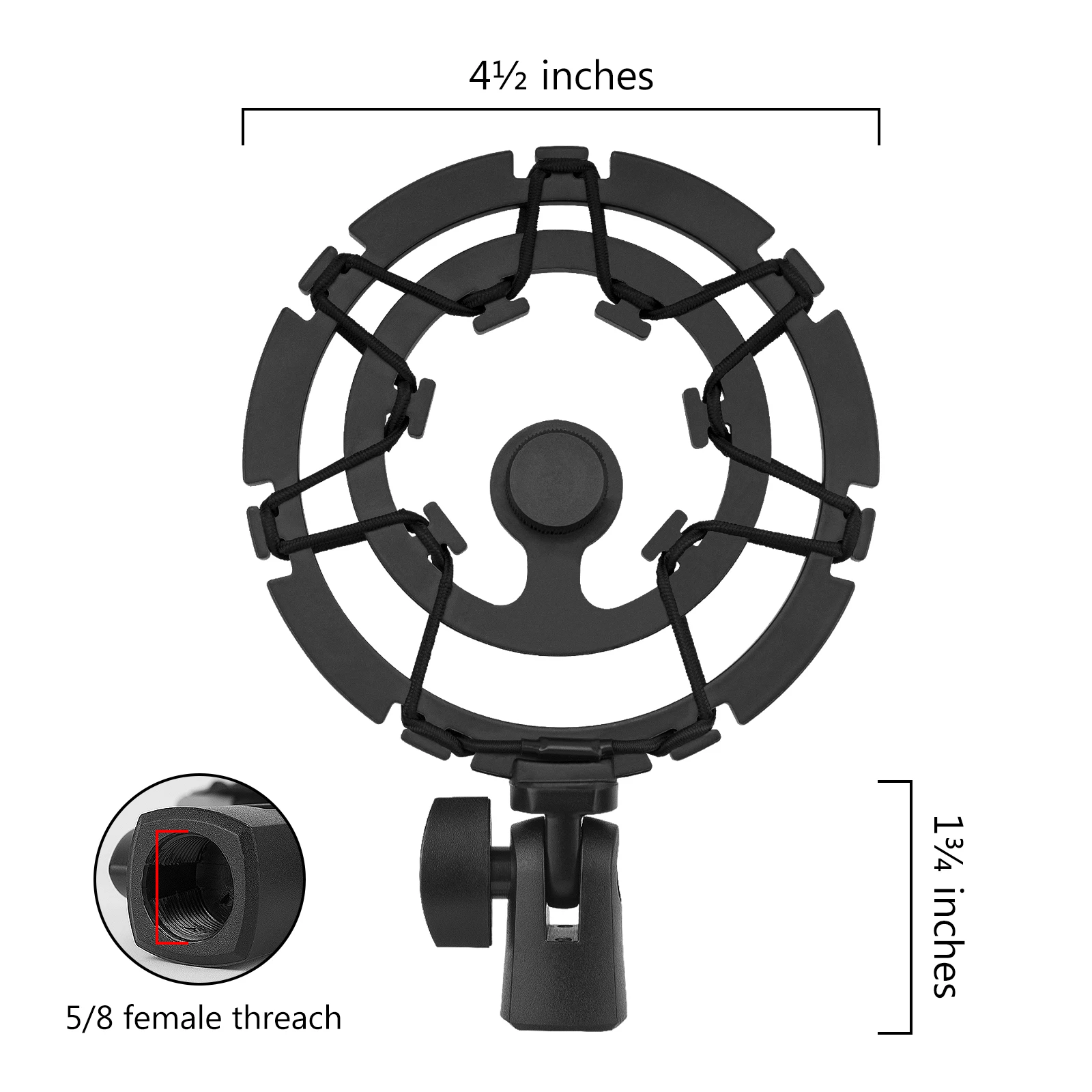 Geekria for Creators Microphone Shock Mount Compatible with Elgato Wave: 1, Elgato Wave: 3