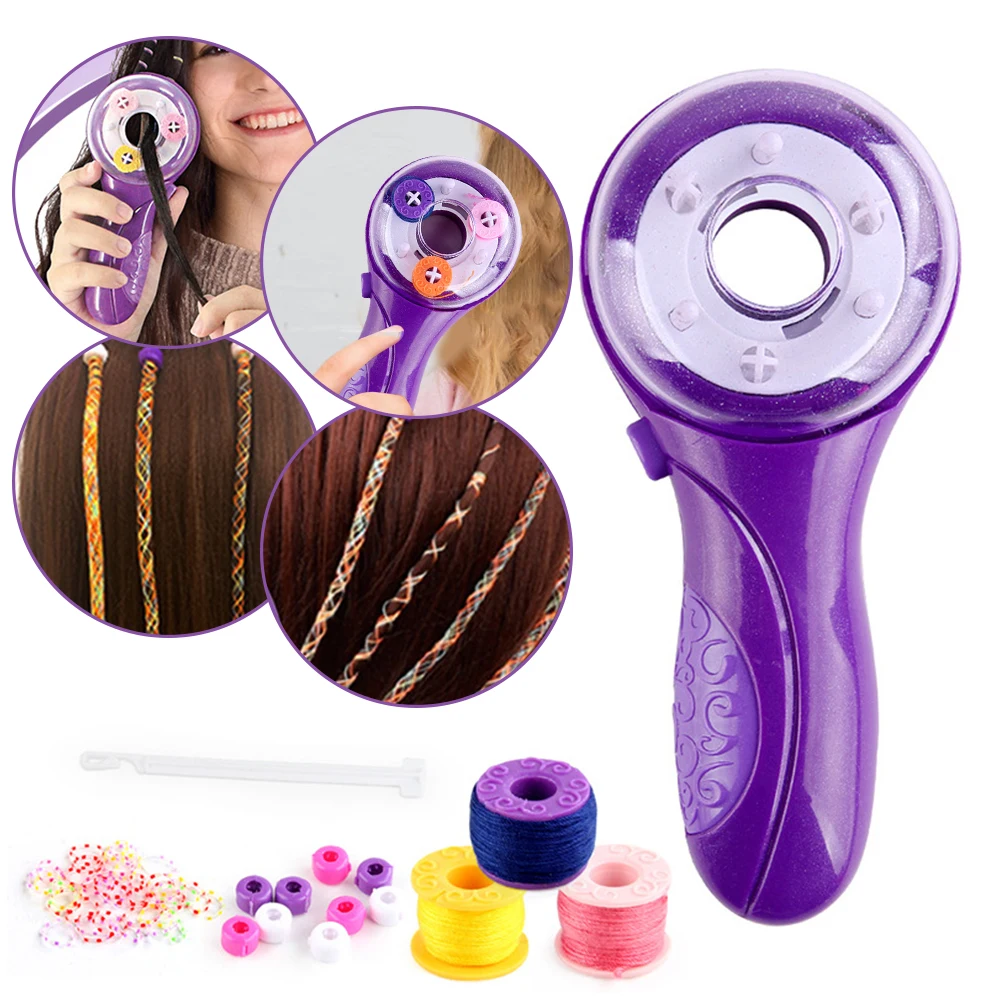 Automatic Hair Braider For Girl Gifts DIY Saving-time Braiding Hairstyle Tools Kit Twist Braider Machine Hair Braid Weave Roller