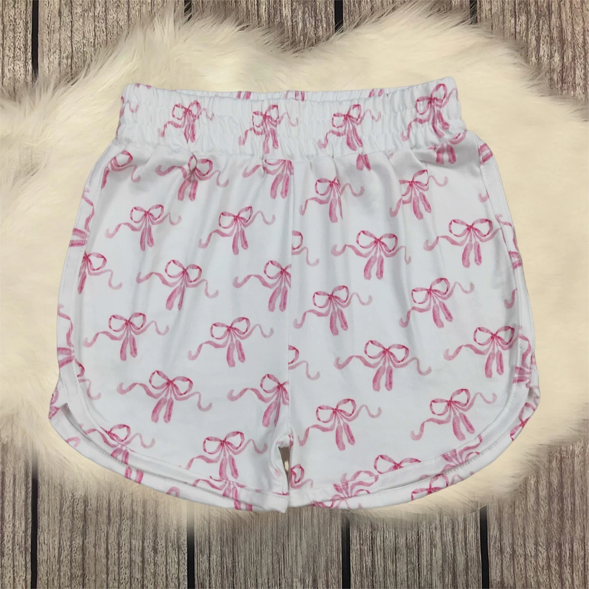 

Baby Kids Wear Children Clothes Cute Girl Pink Bows Summer Shorts Bottoms Toddler Breathable Floral Girls Clothing Wholesale