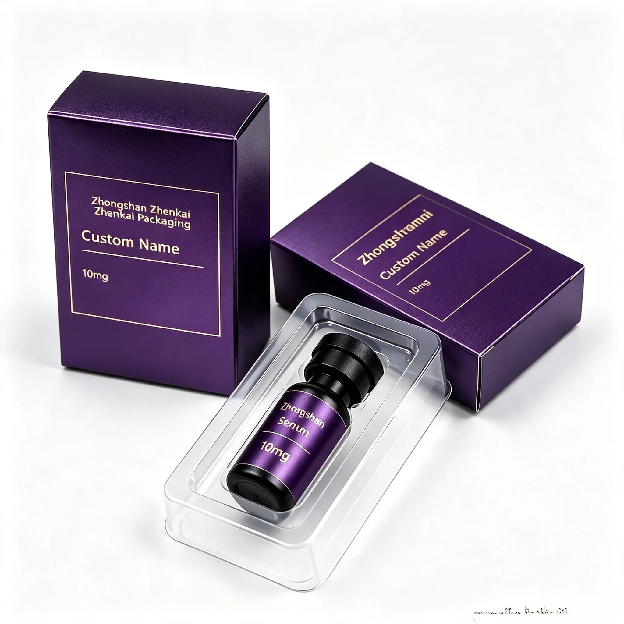3ml 5ml 10ml Beauty Fitness Vials Custom Print Peptide Packaging Stickers Carton Boxes Custom Nutritional Supplement Labels