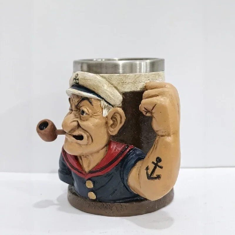 ثلاثية الأبعاد Popeye قوة القدح المنزل فنجان القهوة الديكور قوية بحار هدية جديد وصول شخصية كرتونية لعبة الشكل تحصيل العنصر #3