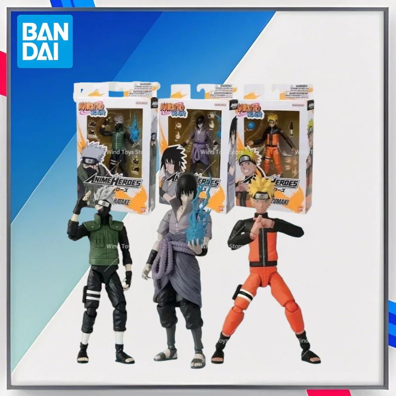 

Bandai Naruto Аниме Модель Узумаки Наруто Учиха Саске Хатаке Какаши Статуи Мобильные Фигурки Игрушки для Детей