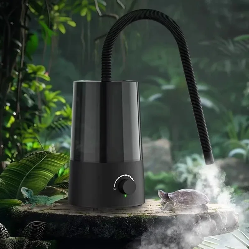 Reptile Humidifier Large Capacity Adjustable Reptile Terrarium Silent Humidifier Desktop Plant Nebulizer Reptiles Pet Supplies