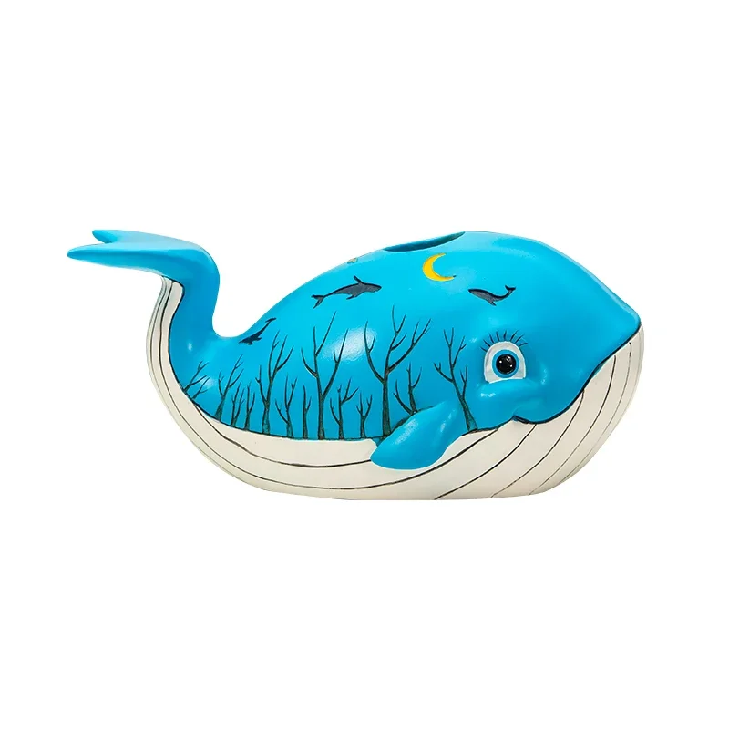 

Creative Whale Living Room Bedroom Dining Room Tissue Box Home Desktop Cute Cartoon Children's Room Decoration Ornament