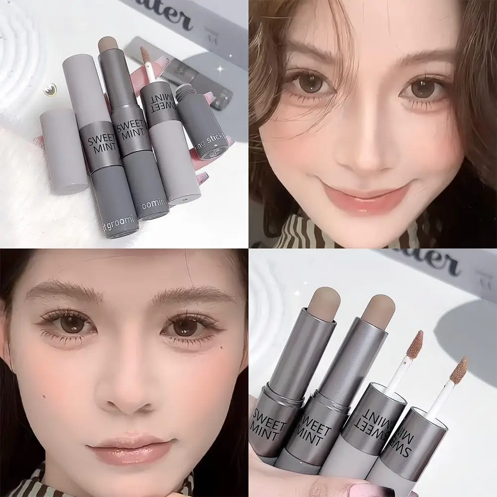 3가지 색상 모이스춰라이징 컨실러 컨투어 스틱 부드러운 브라이트닝 메이크업 방수 코 컨투어 섀도우 지속적인 페이스 3D 하이라이트 F3V7