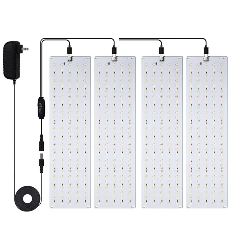 

ABFU-Grow Panel Light Полный спектр с регулируемой яркостью таймер для растений для комнатных растений Стойка Американская вилка