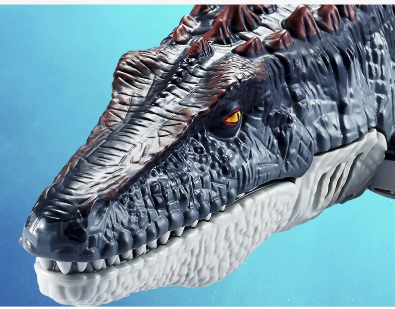 2.4GHz Rc Ippopotamo Giocattoli Barca telecomandata Spray impermeabile Dinosauro Barca RC Mosasaurus Dinosauro Piscina Acqua Ragazzi Regalo di compleanno